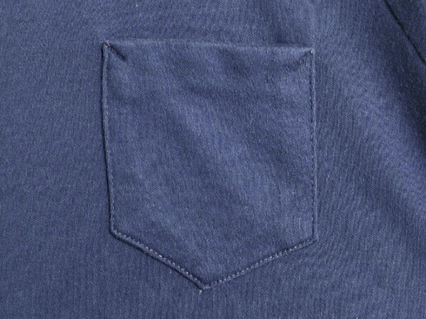 60s USA製 ロバート ブルース ポケット付き 無地 半袖 Tシャツ M 小さめ メンズ S / ヴィンテージ ポケT シングルステッチ スムース素材 紺
