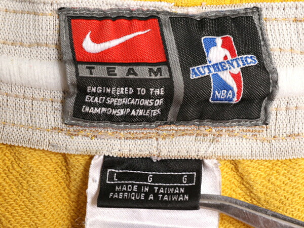 NBA オフィシャル ナイキ レイカーズ ショートパンツ メンズ L / 古着 NIKE ユニフォーム バスケ 短パン ショーツ 半パン 2トーン コットン