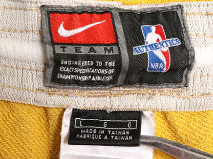 NBA オフィシャル ナイキ レイカーズ ショートパンツ メンズ L / 古着 NIKE ユニフォーム バスケ 短パン ショーツ 半パン 2トーン コットン