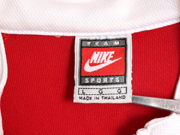 ナイキ フルジップ 半袖 ウォームアップ ジャケット メンズ L / NIKE バスケ ジャージ スウッシュ スポーツ ワンポイント ロゴ刺繍 2トーン