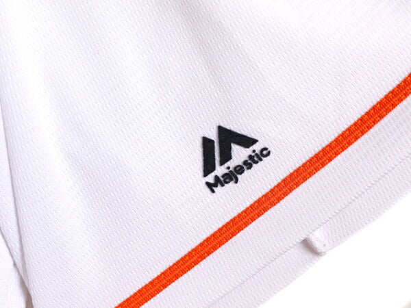 USA製 MLB オフィシャル Majestic アストロズ ベースボール シャツ メンズ M / ユニフォーム メジャーリーグ ゲームシャツ 半袖シャツ 野球