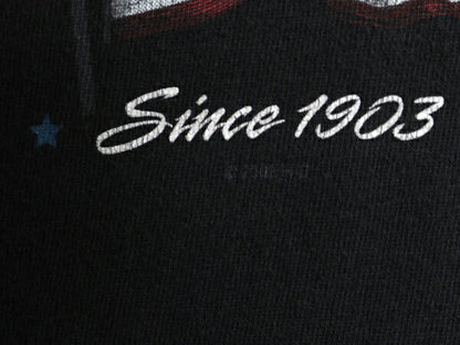 00s USA製 ハーレー ダビッドソン 両面 プリント 半袖 Tシャツ メンズ XL / オールド オフィシャル 星条旗 バイク ヘビーウェイト ブラック