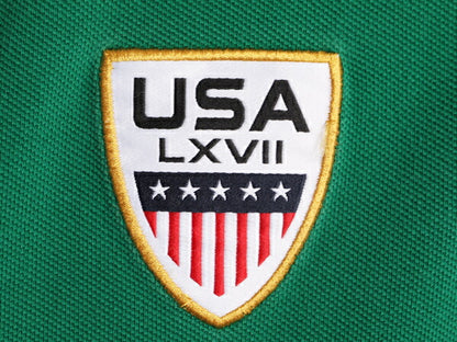 アメリカ代表 ポロ ラルフローレン 鹿の子 半袖 ポロシャツ メンズ L / 半袖シャツ ナンバリング USA ワッペン 星条旗 ボックス 限定モデル