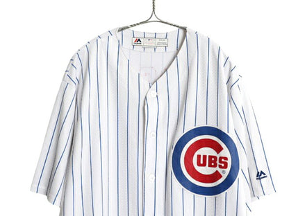 カブス ベースボール シャツ メンズ XL / MLB オフィシャル マジェスティック 大リーグ ユニフォーム ゲームシャツ ジャージ 大きいサイズ