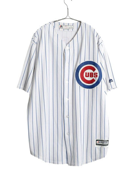 カブス ベースボール シャツ メンズ XL / MLB オフィシャル マジェスティック 大リーグ ユニフォーム ゲームシャツ ジャージ 大きいサイズ