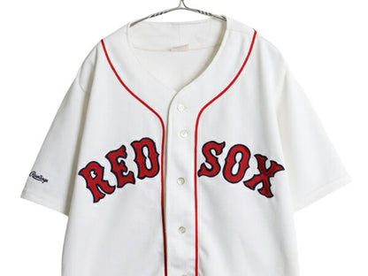 USA製 レッドソックス ベースボール シャツ メンズ XL 程/ MLB オフィシャル ローリングス 大リーグ ユニフォーム 半袖シャツ 大きいサイズ