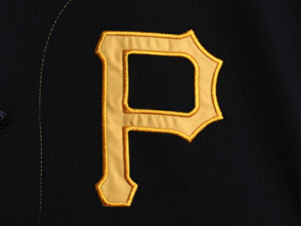 パイレーツ ベースボール シャツ メンズ L MLB オフィシャル トゥルーファン 大リーグ ユニフォーム ゲームシャツ ジャージ 半袖シャツ 黒