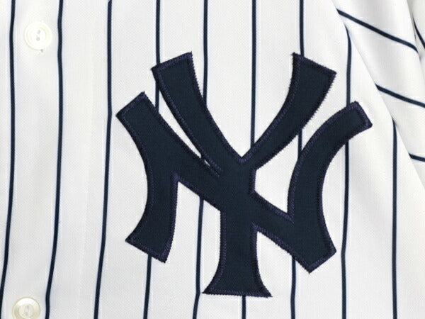 ヤンキース ベースボール シャツ メンズ M 程/ MLB オフィシャル マジェスティック 大リーグ ユニフォーム ゲームシャツ 重ね着 半袖シャツ