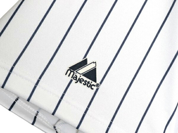 ヤンキース ベースボール シャツ メンズ XL 程 MLB オフィシャル マジェスティック 大リーグ ユニフォーム ゲームシャツ 重ね着 半袖シャツ