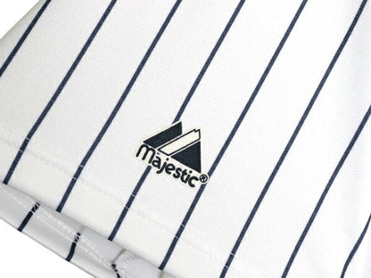 ヤンキース ベースボール シャツ メンズ XL 程 MLB オフィシャル マジェスティック 大リーグ ユニフォーム ゲームシャツ 重ね着 半袖シャツ