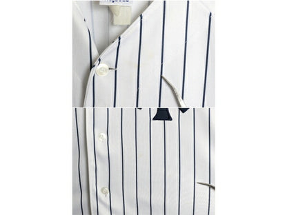 ヤンキース ベースボール シャツ メンズ XL 程 MLB オフィシャル マジェスティック 大リーグ ユニフォーム ゲームシャツ 重ね着 半袖シャツ