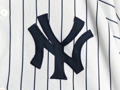 ヤンキース ベースボール シャツ メンズ XL 程 MLB オフィシャル マジェスティック 大リーグ ユニフォーム ゲームシャツ 重ね着 半袖シャツ