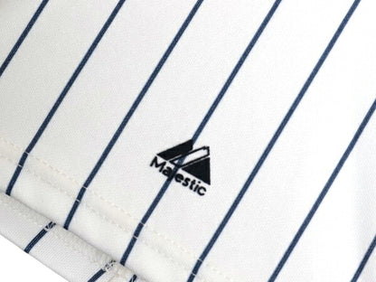 ヤンキース ベースボール シャツ メンズ XL / MLB オフィシャル マジェスティック 大リーグ ユニフォーム ゲームシャツ 重ね着 半袖シャツ