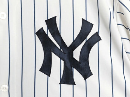 ヤンキース ベースボール シャツ メンズ XL / MLB オフィシャル マジェスティック 大リーグ ユニフォーム ゲームシャツ 重ね着 半袖シャツ