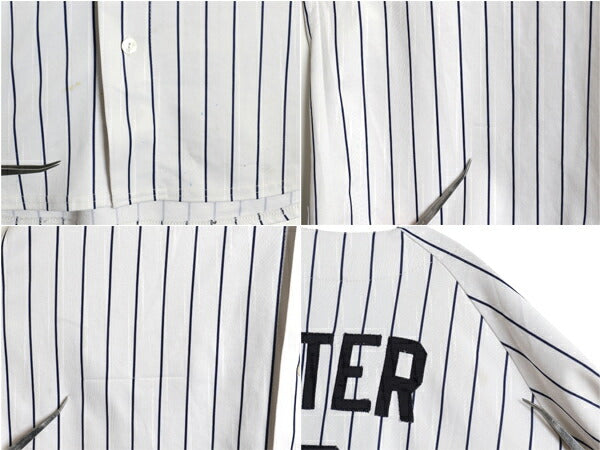 USA製 ヤンキース ベースボール シャツ メンズ XXL MLB オフィシャル マジェスティック 大リーグ ユニフォーム ゲームシャツ 大きいサイズ