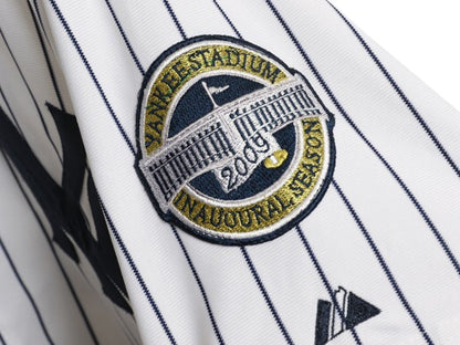 USA製 ヤンキース ベースボール シャツ メンズ XXL 程 MLB オフィシャル マジェスティック 大リーグ ユニフォーム 半袖シャツ 大きいサイズ