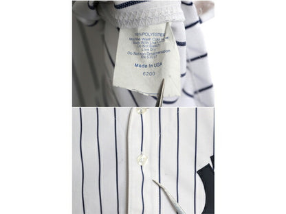USA製 ヤンキース ベースボール シャツ メンズ XXL 程 MLB オフィシャル マジェスティック 大リーグ ユニフォーム 半袖シャツ 大きいサイズ