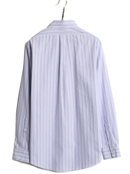ブルックスブラザーズ ストライプ 長袖 シャツ メンズ M 程/ BROOKS BROTHERS ピマ コットン ワイシャツ ポケット付き ドレス マルチカラー