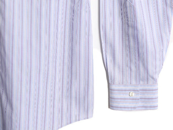 ブルックスブラザーズ ストライプ 長袖 シャツ メンズ M 程/ BROOKS BROTHERS ピマ コットン ワイシャツ ポケット付き ドレス マルチカラー