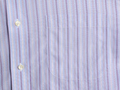ブルックスブラザーズ ストライプ 長袖 シャツ メンズ M 程/ BROOKS BROTHERS ピマ コットン ワイシャツ ポケット付き ドレス マルチカラー