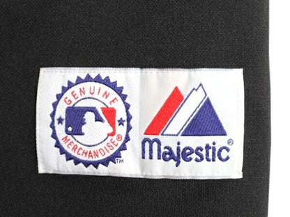 USA製 メッツ ベースボール シャツ メンズ L / MLB オフィシャル マジェスティック 大リーグ ユニフォーム ジャージ ゲームシャツ ブラック