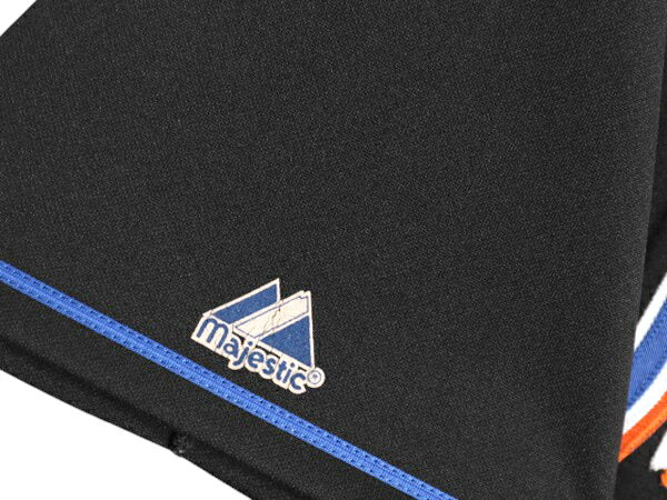 USA製 メッツ ベースボール シャツ メンズ L / MLB オフィシャル マジェスティック 大リーグ ユニフォーム ジャージ ゲームシャツ ブラック