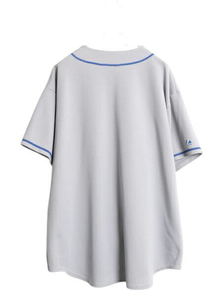 USA製 メッツ ベースボール シャツ メンズ XXL 程/ 古着 MLB オフィシャル マジェスティック 大リーグ ユニフォーム ジャージ 大きいサイズ