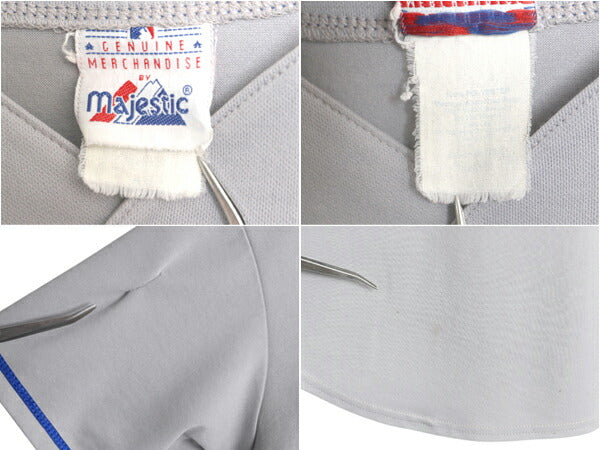 USA製 メッツ ベースボール シャツ メンズ XXL 程/ 古着 MLB オフィシャル マジェスティック 大リーグ ユニフォーム ジャージ 大きいサイズ