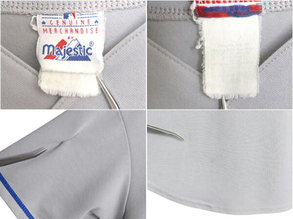 USA製 メッツ ベースボール シャツ メンズ XXL 程/ 古着 MLB オフィシャル マジェスティック 大リーグ ユニフォーム ジャージ 大きいサイズ