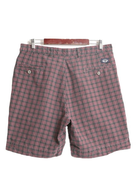 90s 00s USA製 ドッカーズ リーバイス チェック ショートパンツ メンズ 36 / オールド LEVIS DOCKERS 短パン ツータック ショーツ コットン