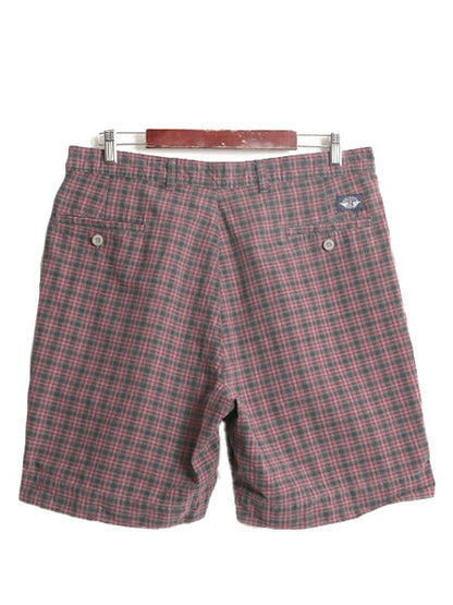 90s 00s USA製 ドッカーズ リーバイス チェック ショートパンツ メンズ 36 / オールド LEVIS DOCKERS 短パン ツータック ショーツ コットン