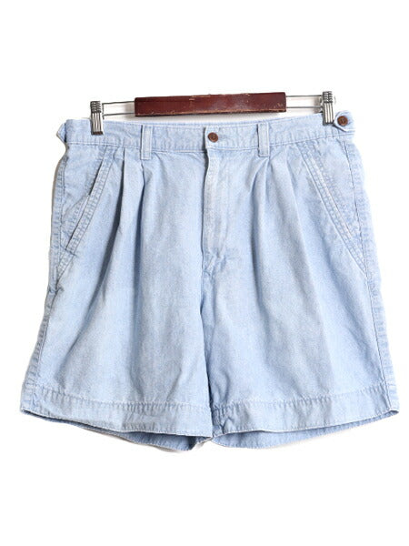 90s ドッカーズ リーバイス シャンブレー ショート パンツ メンズ 33 / オールド LEVIS DOCKERS 短パン 100% コットン ツータック ショーツ
