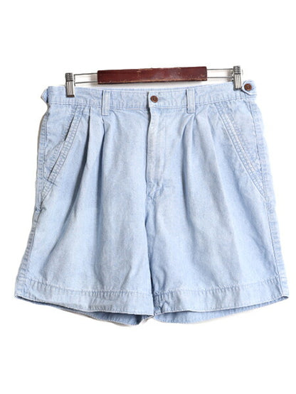 90s ドッカーズ リーバイス シャンブレー ショート パンツ メンズ 33 / オールド LEVIS DOCKERS 短パン 100% コットン ツータック ショーツ