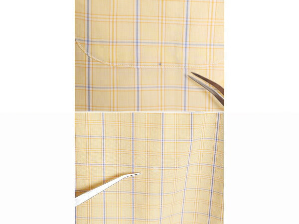 ブルックスブラザーズ チェック 半袖 ボタンダウン シャツ メンズ L / 古着 Brooks Brothers 半袖シャツ コットン ノーアイロン ワイシャツ
