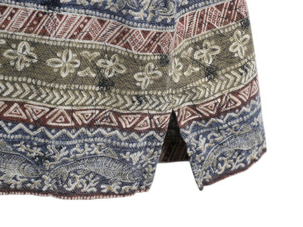 90s ウールリッチ 総柄 オープンカラー 半袖 シャツ メンズ XL 程/ オールド ループ留め 開襟 半袖シャツ アロハ ハワイアン ネイティブ