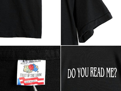 90s USA製 ■ WOE マガジン 両面 プリント 半袖 Tシャツ メンズ L / 90年代 雑誌 ジョーク メッセージ ヘビーウェイト シングルステッチ 黒