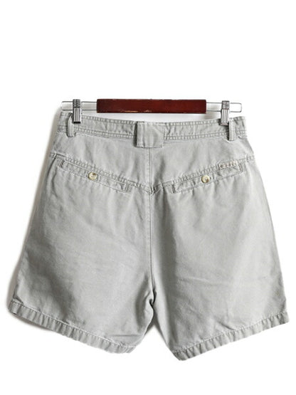 00s ■ コロンビア ブッシュ ショートパンツ 10 レディース M 程/ 00年代 Columbia ショーツ 短パン アウトドア サファリ フィッシング 灰