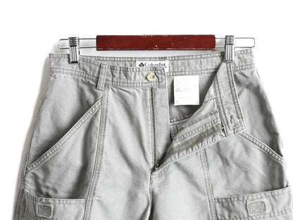 00s ■ コロンビア ブッシュ ショートパンツ 10 レディース M 程/ 00年代 Columbia ショーツ 短パン アウトドア サファリ フィッシング 灰
