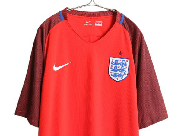 ナイキ イングランド 代表 サッカー ユニフォーム メンズ XL / 正規品 2016 ユーロ モデル 当時物 レプリカ オフィシャル Tシャツ ジャージ