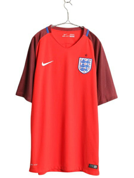 ナイキ イングランド 代表 サッカー ユニフォーム メンズ XL / 正規品 2016 ユーロ モデル 当時物 レプリカ オフィシャル Tシャツ ジャージ
