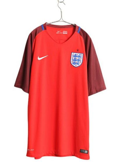 ナイキ イングランド 代表 サッカー ユニフォーム メンズ XL / 正規品 2016 ユーロ モデル 当時物 レプリカ オフィシャル Tシャツ ジャージ