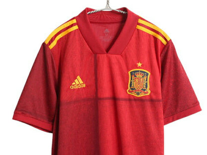 アディダス スペイン 代表 サッカー ユニフォーム メンズ M / 正規品 2020 ユーロ モデル 当時物 レプリカ オフィシャル Tシャツ ジャージ
