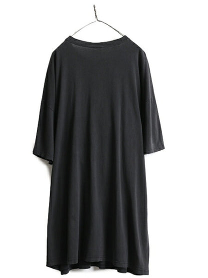 90s 00s 大きいサイズ XXXL ■ ジョーク メッセージ プリント 半袖 Tシャツ メンズ 3X / 00年代 90年代 ヘビーウェイト オーバーサイズ 黒