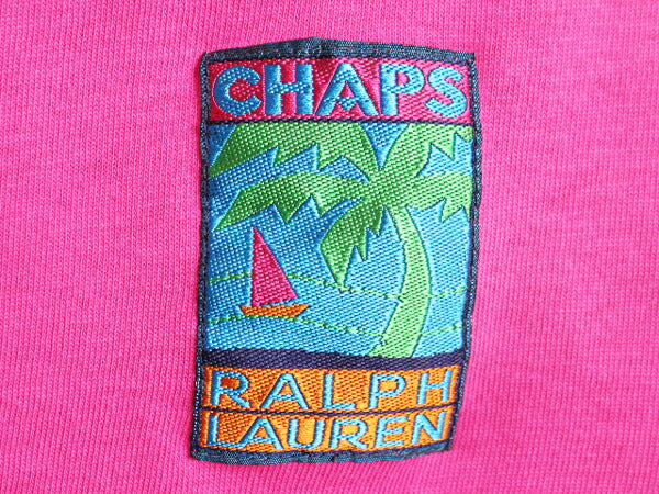 90s チャップス ラルフローレン 半袖 ポロシャツ メンズ XL オールド ポロ CHAPS 半袖シャツ ハワイアン アロハ 総柄 ラガー シャツ タイプ