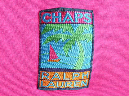 90s チャップス ラルフローレン 半袖 ポロシャツ メンズ XL オールド ポロ CHAPS 半袖シャツ ハワイアン アロハ 総柄 ラガー シャツ タイプ