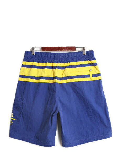 90s ポロ ラルフローレン ボーダー ショート パンツ メンズ L / スイム ショーツ 水陸両用 ワンポイント ナイロン コットン 短パン カーゴ