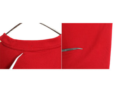 アディダス スペイン 代表 半袖 サッカー プラクティス シャツ メンズ S 程/ 古着 Tシャツ ユニフォーム トレーニング ゲーム ジャージ 赤