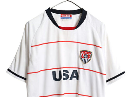 アメリカ 代表 タイプ サッカー プラクティス シャツ メンズ M 程/ Tシャツ ユニフォーム トレーニング ジャージ USA トリコカラー 星条旗