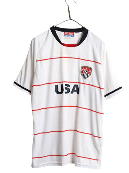アメリカ 代表 タイプ サッカー プラクティス シャツ メンズ M 程/ Tシャツ ユニフォーム トレーニング ジャージ USA トリコカラー 星条旗
