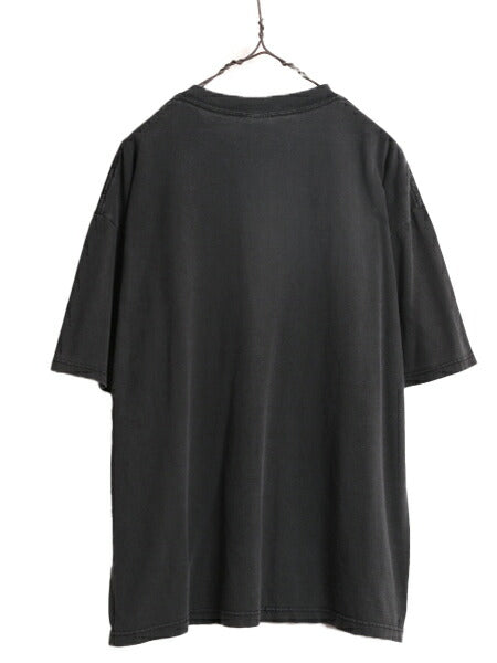 00s ジョーク メッセージ プリント 半袖 Tシャツ メンズ XL 00年代 オールド 半袖Tシャツ ヘビーウェイト コットン 大きいサイズ ブラック